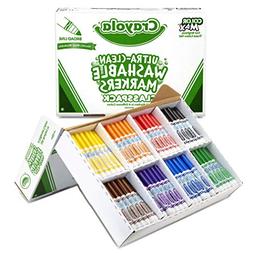 Crayola Broad Line Washable Markers, Classpack Bulk Markers,