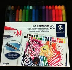 Staedtler Marsgraphic Duo 36 pc set Double-Ended Watercolor 