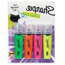 Sharpie 1912769 Clear View Highlighters, Chisel Tip, Assorte
