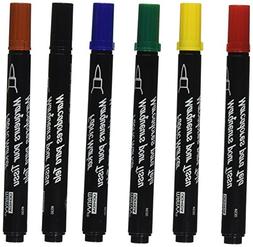 Fabric Marker Brush Tip 6/Pkg-Primary