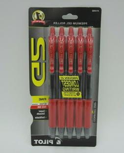 Pilot G2 Premium Gel Roller Fine Point .7mm Red Ink Comfort 