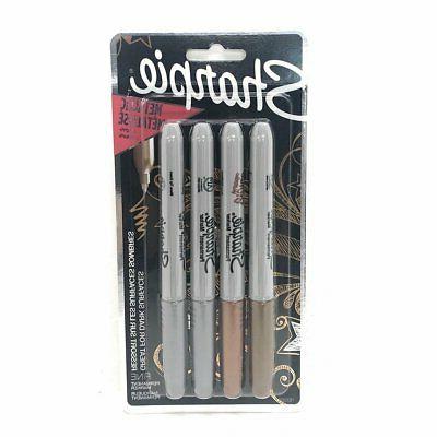 - 2 Gold & 2 Silver - Fine Tip