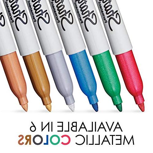Sharpie 1829201 Markers, Fine Point, Assorted Colors, 6-Count