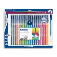 Staedtler 323SB20BK Triplus Markers, Water-based Ink, Fiber-