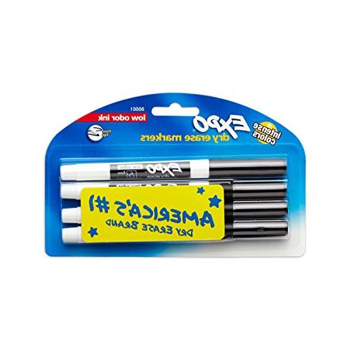 EXPO 86661 LowOdor Dry Erase Markers, Fine Point,