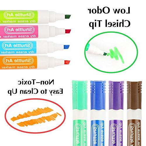 Dry Erase Markers with Eraser, 15 Colors Shuttle