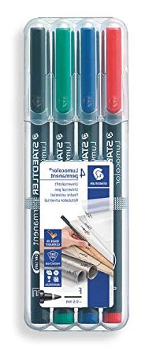 STAEDTLER Lumocolor Overhead Projection Markers, Fine Point,