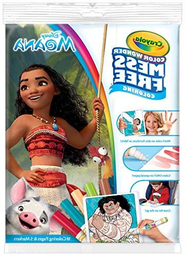 Crayola Color Wonder Disney's Moana Coloring Book, 18 pages 