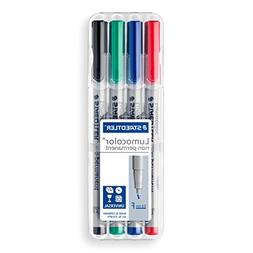 Staedtler Lumocolor Non-Permanent Fine Point Markers, 0.6mm 