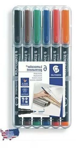 Staedtler LUMOCOLOR PERM FINE 6-CLR ST
