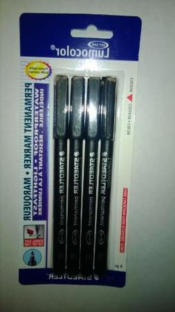 Staedtler Lumocolor Permanent Pen 318-9 Fine 0.6mm Line - Bl