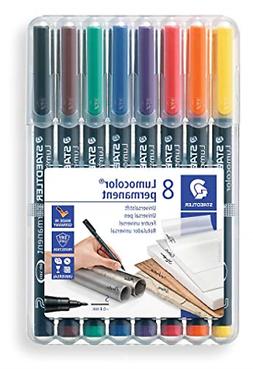 Lumocolor Permanent Superfine Marker 0.4mm 8 Color Set