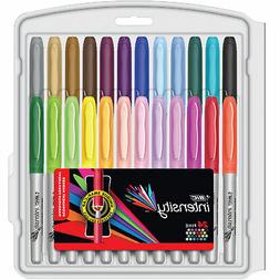 BIC Marking Pen Style Barrel Permanent Marker Set, Ultra Fin
