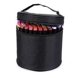 BTSKY Multifunction Marker Case - Zippered Canvas Pen Bag Pe