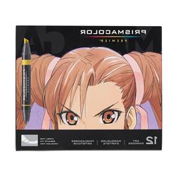 Prismacolor 1759444 Premier Double-Ended Art Markers, Fine a