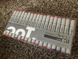 Copic Marker S72-A 72 Piece Sketch Set  FREE OVERNIGHT SHIPP