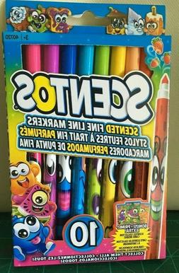 SCENTOS Scented  Line Markers- 10ct New