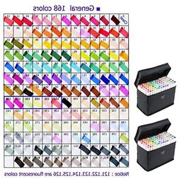 40 Color SET TOUCH New 6 Alcohol Graphic Art Twin Tip Pen Ma