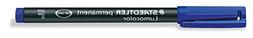 STD3183 Lumocolor Permanent Marker, Fine Point, Blue Ink