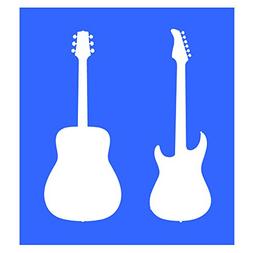 Auto Vynamics - STENCIL-MUSIC-GUITARS - Pair Of Acoustic & E
