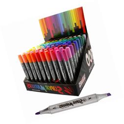 Twin-tip Broad-liner Marker Set-100 Unique Colors-no Duplica