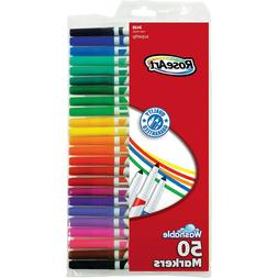 RoseArt Supertip Washable Markers, 50 Assorted Colors, 50pk