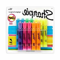 Sharpie 25145 Tank Highlighters, Chisel Tip, Assorted Fluore